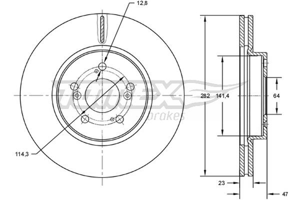 TOMEX Brakes Bremsscheibe